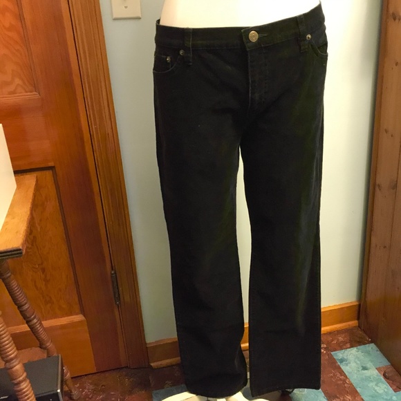 LRL Classic Straight stretch corduroy black jeans - Picture 5 of 15